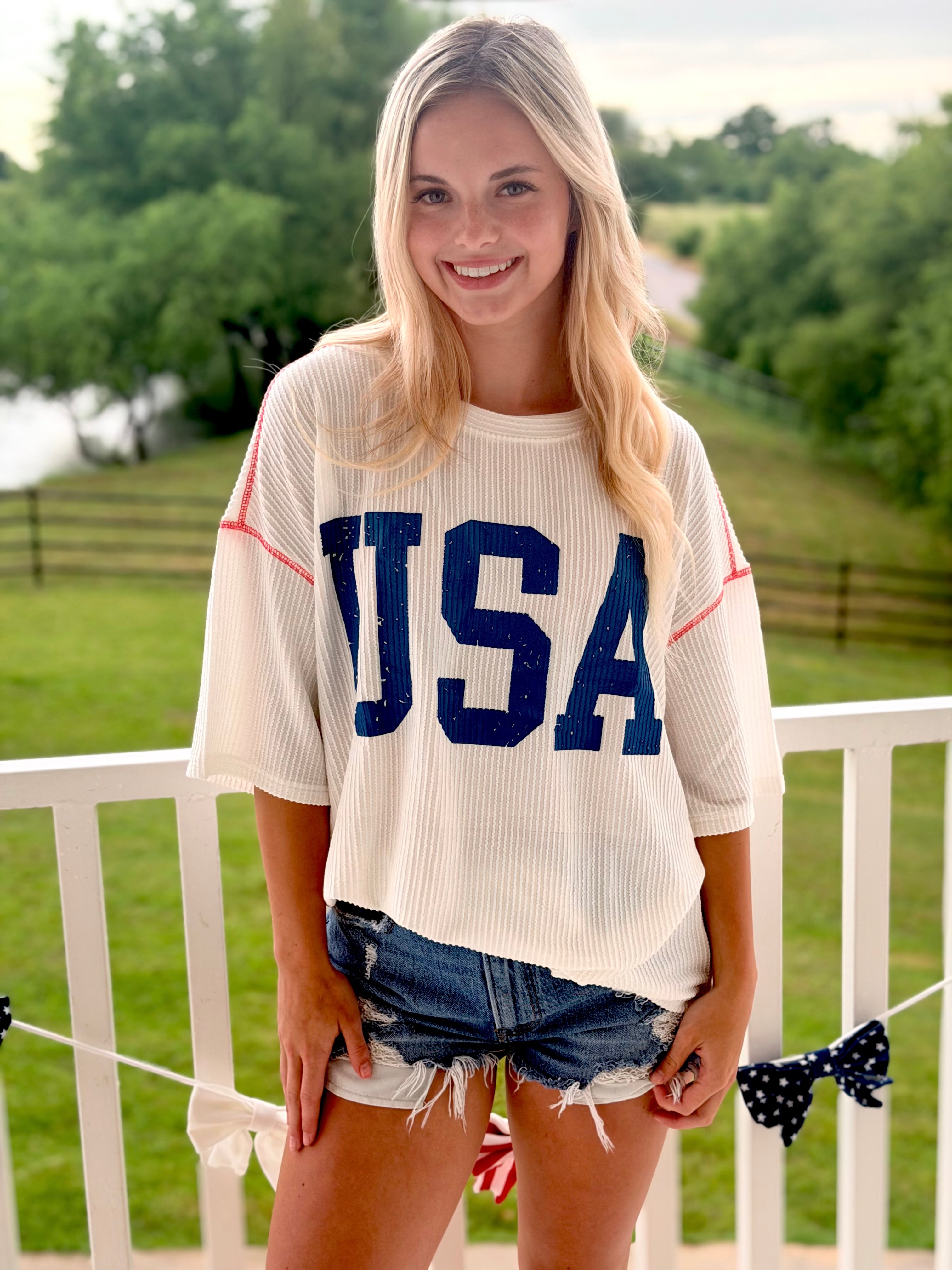 USA Ribbed Top
