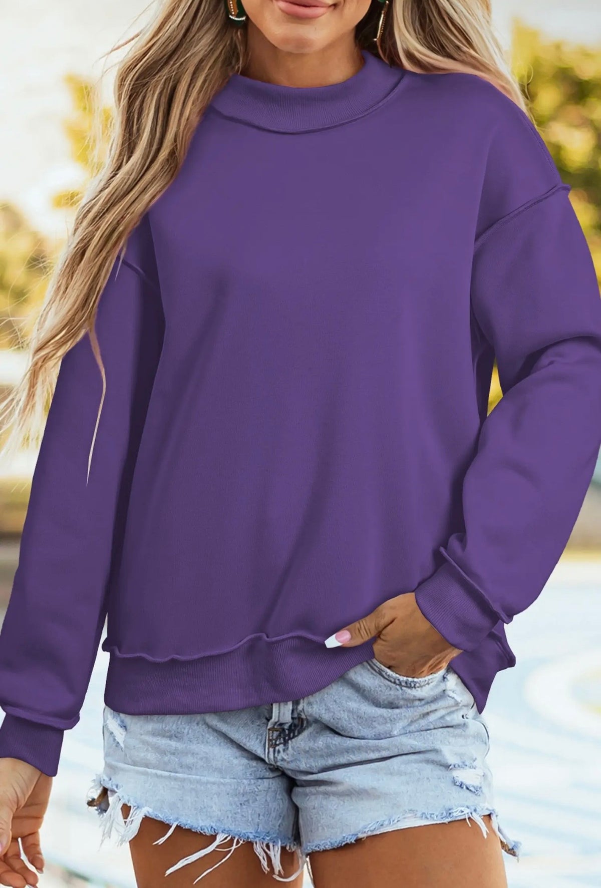 Game Day Reversible Mock Neck