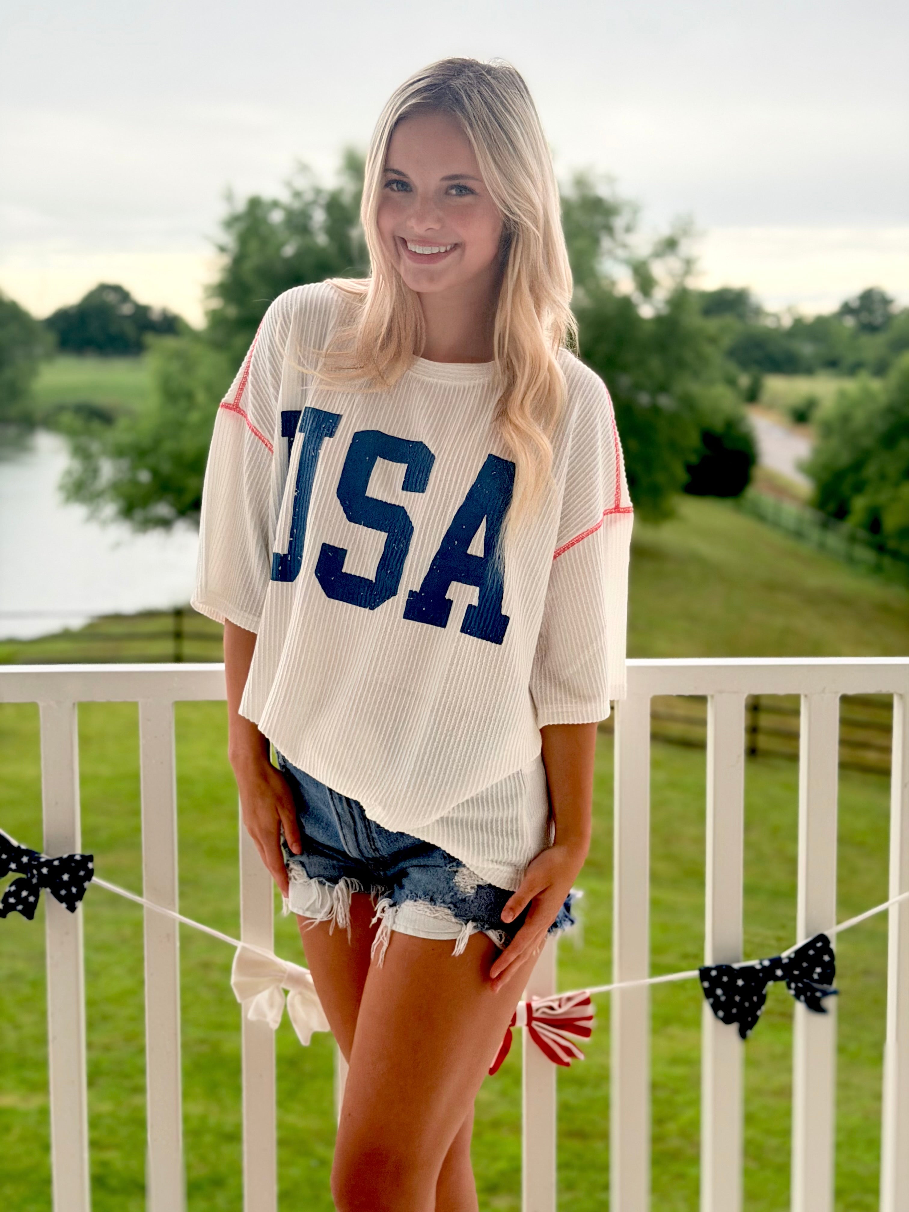 USA Ribbed Top