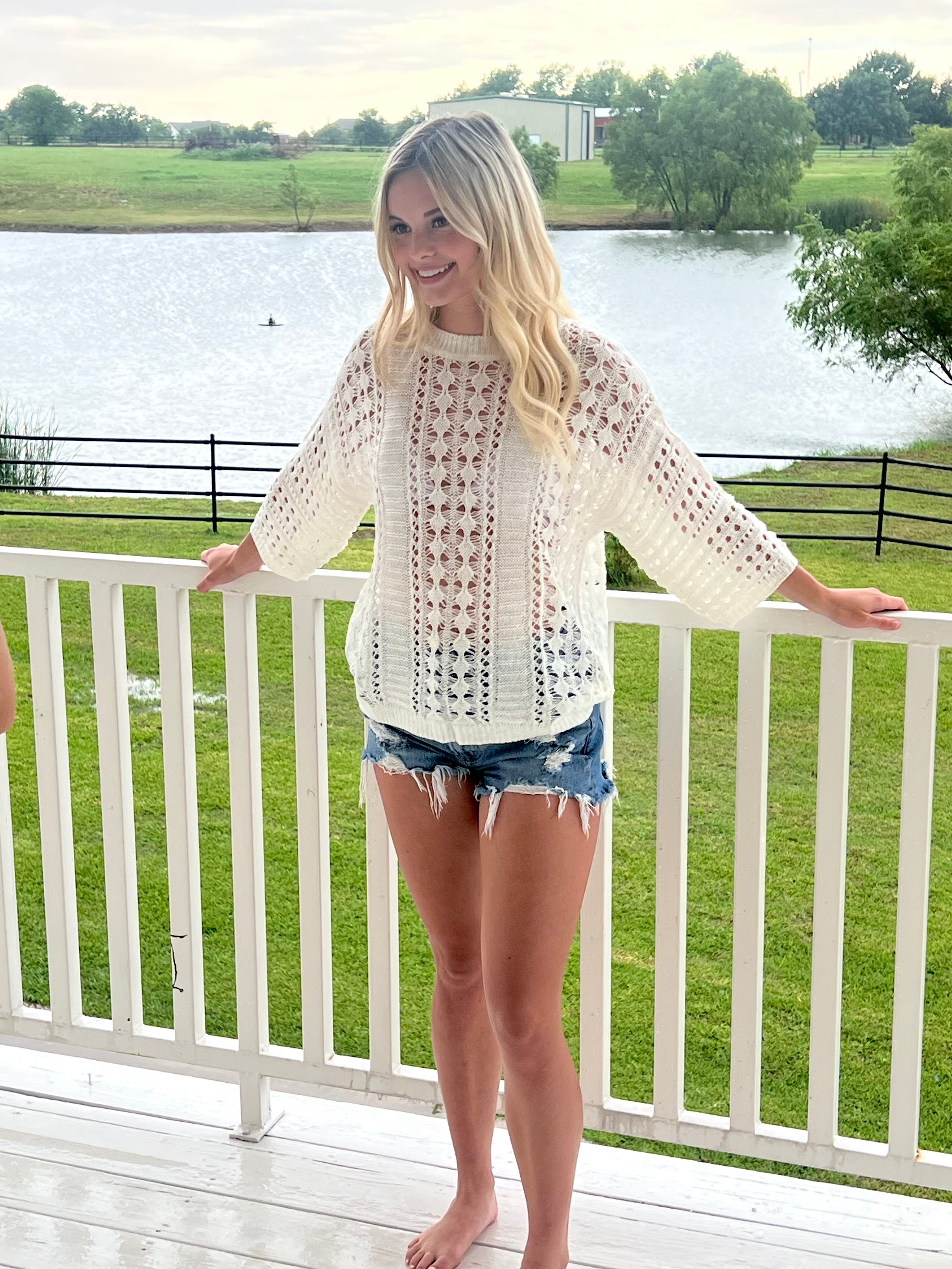 Seaside Serenity Knit Top