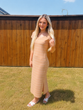 Golden Hour Striped Maxi