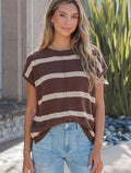 Cocoa & Cream Knit Top