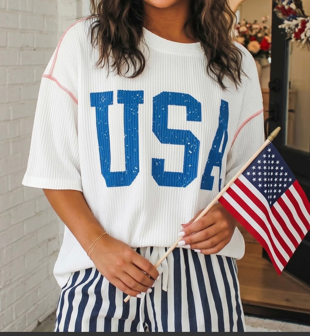 USA Ribbed Top